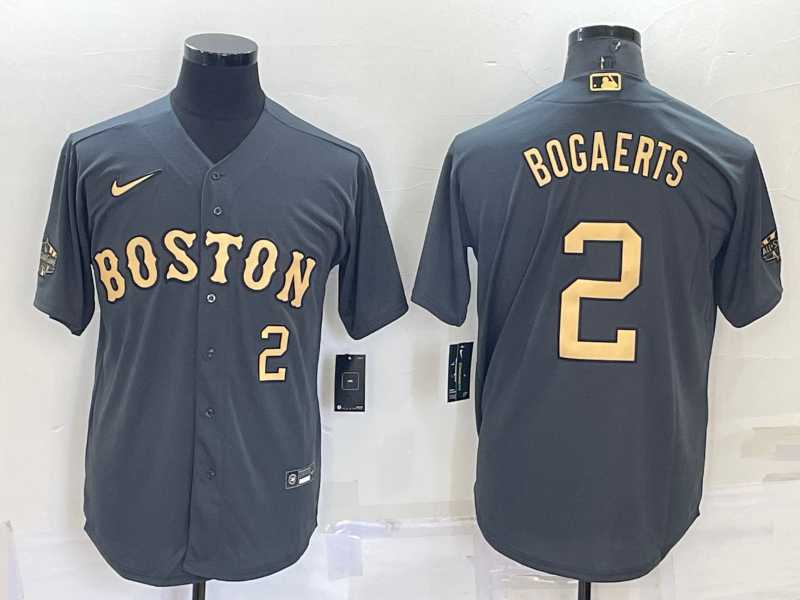 Boston Red Sox #2 Xander Bogaerts Number Grey 2022 All Star Stitched Cool Base Nike Jersey,We sell and wholesale Boston Red Sox #2 Xander Bogaerts Number Grey 2022 All Star Stitched Cool Base Nike Jersey on line form chian!